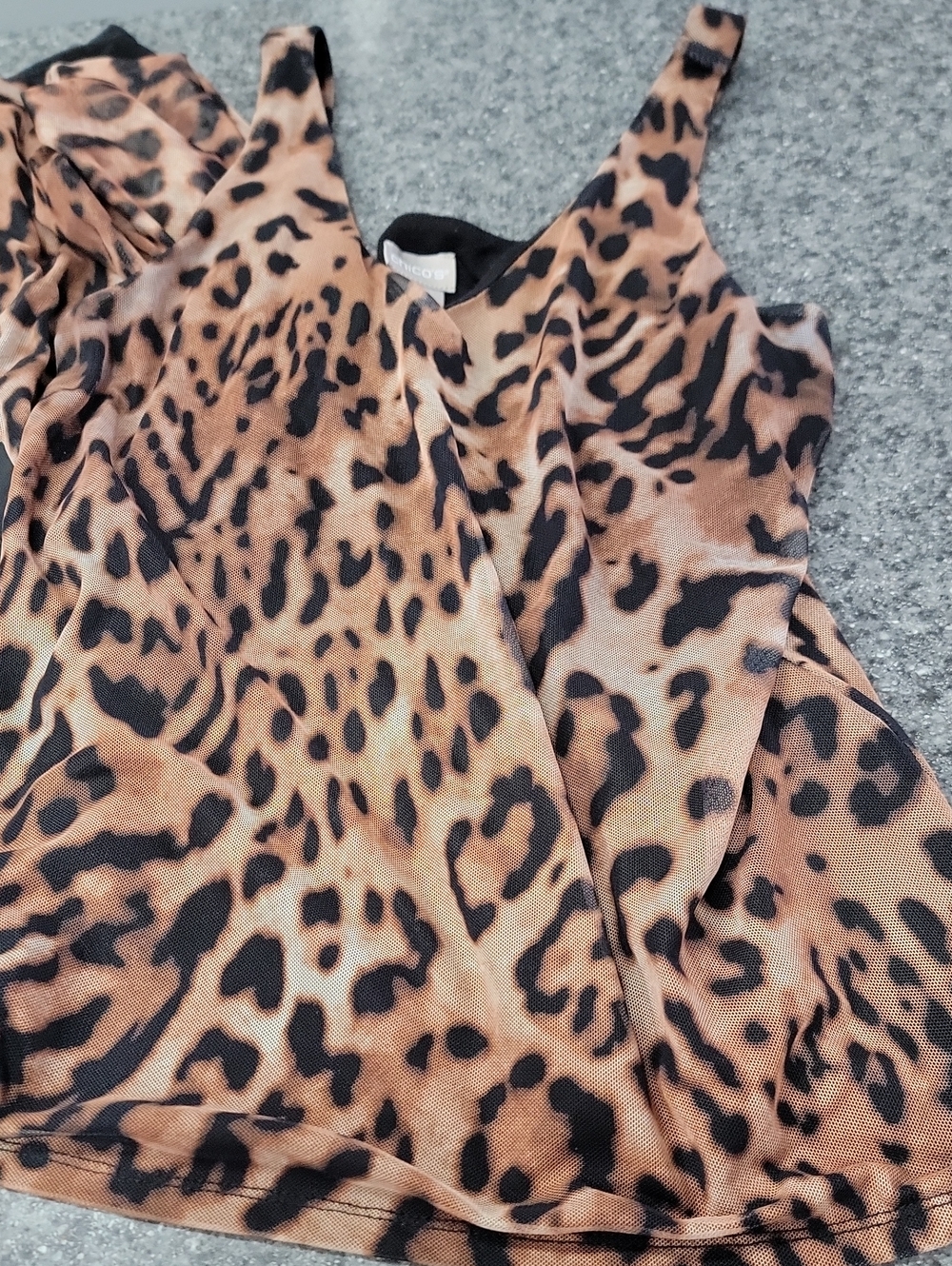 Chico's Leopard Print Tank Top - Tan & Black
